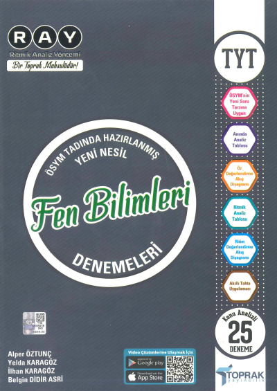 TYT Fen Bilimleri RAY Konu Analizli 25 Deneme ANKA Fotokopi