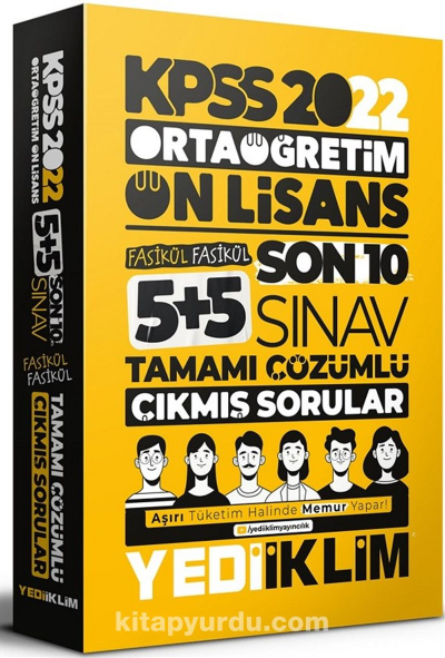 KPSS Ortaöğretim Lise Ön Lisans GYGK Son 10 Sınav Çıkmış Sorular Çözümlü ANKA Fotokopi