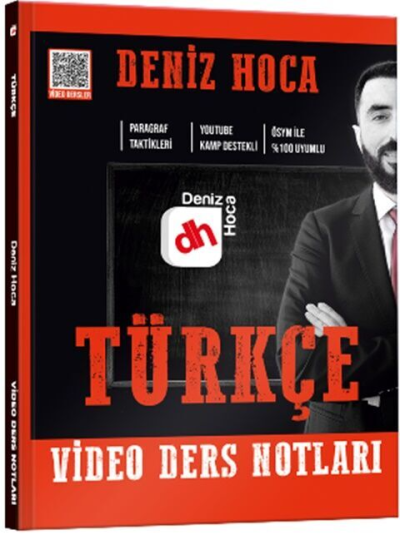 Deniz Hoca Tüm Sınavlar İçin Türkçe Video Ders Kitabı Kr Akademi Yayınları ANKA Fotokopi