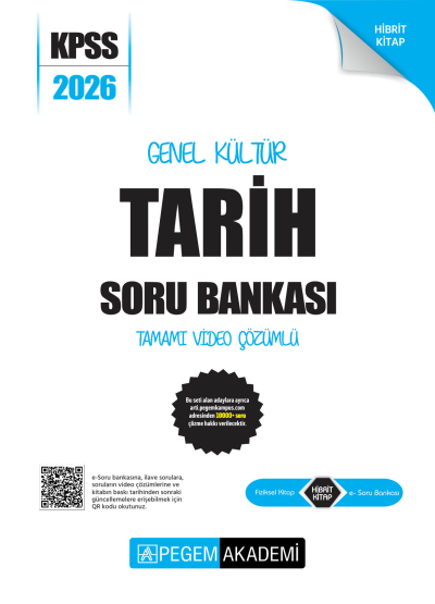 TARİH 2026 KPSS Genel Yetenek Genel Kültür Soru Bankası Modüler Çözümlü Pegem Akademi Yayınları