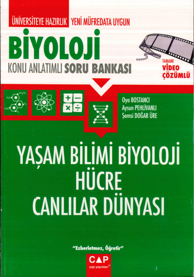 TYT-AYT BİYOLOJİ YAŞAM BİLİMİ BİYOLOJİ HÜCRE CANLILAR DÜNYASI KONU ANLATIMLI SORU BANKASI ANKA Fotokopi