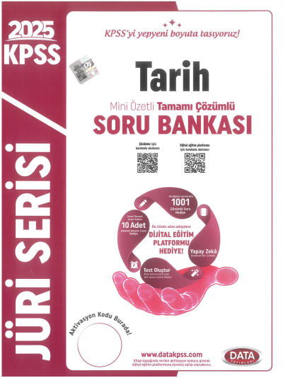 2025 KPSS Jüri Serisi Tarih Mini Özetli Tamamı Çözümlü Soru Bankası Data Yayınları ANKA Fotokopi