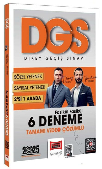 2025 DGS Sayısal-Sözel 2'si Bir Arada Fasikül Fasikül 6 Deneme Tamamı Video Çözümlü Yargı Yayınları ANKA Fotokopi