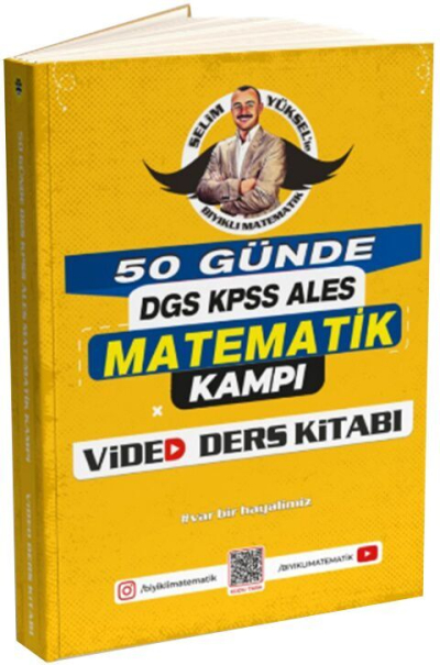 Bıyıklı Matematik 50 Günde DGS KPSS ALES Matematik Kampı Video Ders Kitabı ANKA Fotokopi