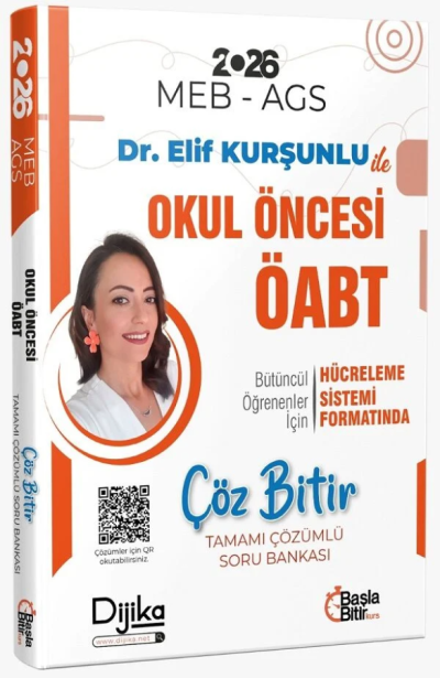 2026 ÖABT MEB-AGS Okul Öncesi Öğretmenliği Çöz Bitir Soru Bankası Çözümlü Dijika Yayınları ANKA Fotokopi