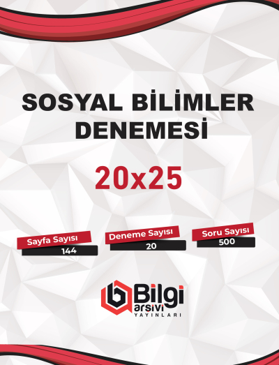 TYT Sosyal Bilimler Denemesi 20x25 Bilgi Arşivi ANKA Fotokopi