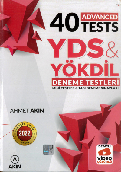 40 ADVANCED TESTS YDS YÖKDİL DENEME TESTLERİ ANKA Fotokopi