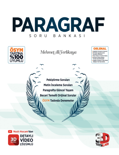 3D Paragraf Soru Bankası ANKA Fotokopi