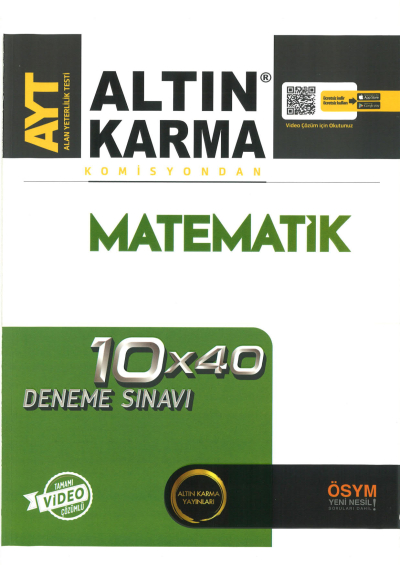 AYT Matematik 10x40 Deneme Sınavı ANKA Fotokopi
