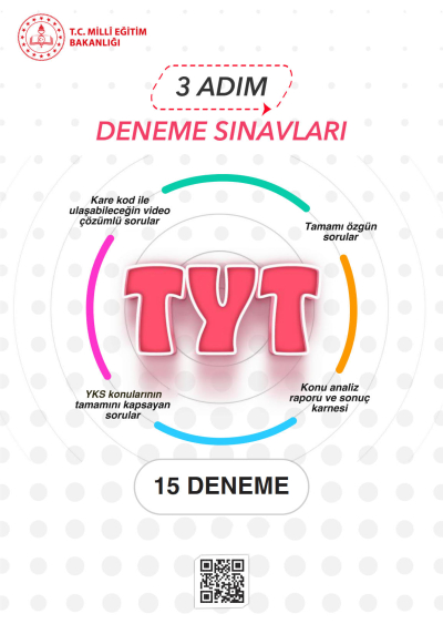 3 Adım Deneme Sınavları TYT 15 Deneme