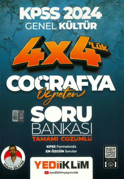 4X4'LÜK COĞRAFYA ÖĞRETEN SORU BANKASI TAMAMI ÇÖZÜMLÜ