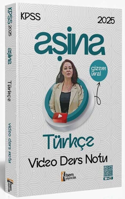 2025 KPSS Türkçe Aşina Video Ders Notu İsem Yayınları ANKA Fotokopi