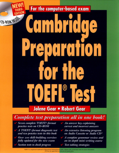CAMBRIDGE PREPARATION FOR THE TOEFL TEST ANKA Fotokopi
