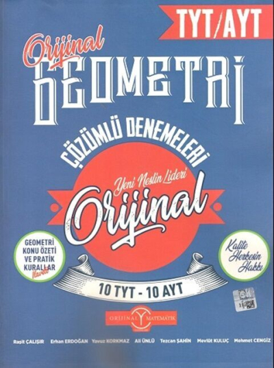 TYT AYT Geometri 10 + 10 Deneme Orijinal Yayınları ANKA Fotokopi