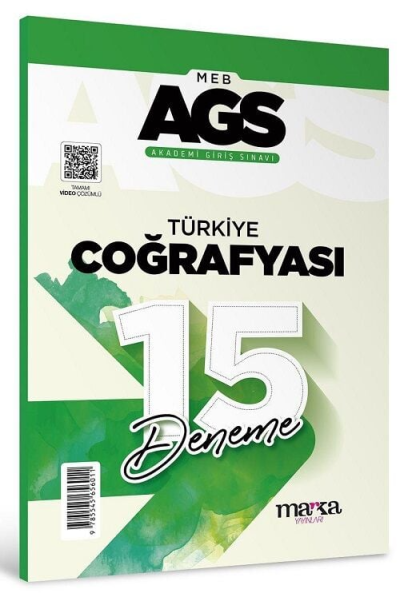 2025 MEB AGS Türkiye Coğrafyası 15 Deneme Tamamı Video Çözümlü Marka Yayınları ANKA Fotokopi