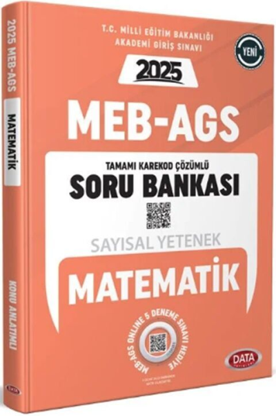 2025 MEB AGS Sayısal Yetenek Matematik Soru Bankası Çözümlü Data Yayınları