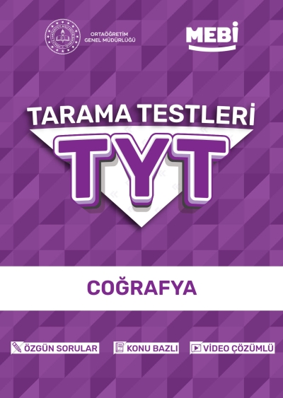 TYT Tarama Testleri Coğrafya MEBİ OGM ANKA Fotokopi