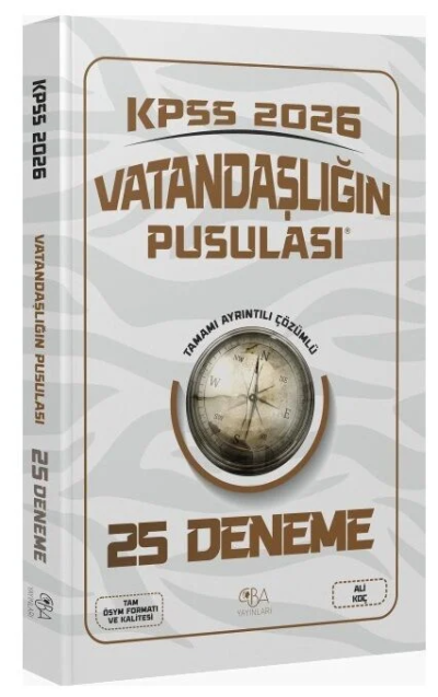 2026 KPSS Vatandaşlık Vatandaşlığın Pusulası 25 Deneme CBA Yayınları ANKA Fotokopi