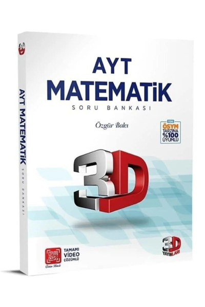 AYT 3D Matematik Tamamı Video Çözümlü Soru Bankası ANKA Fotokopi