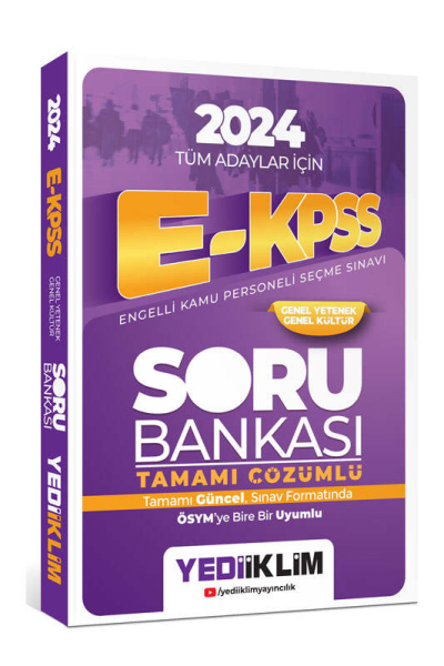 E-KPSS TÜM DERSLER SORU BANKASI TAMAMI ÇÖZÜMLÜ