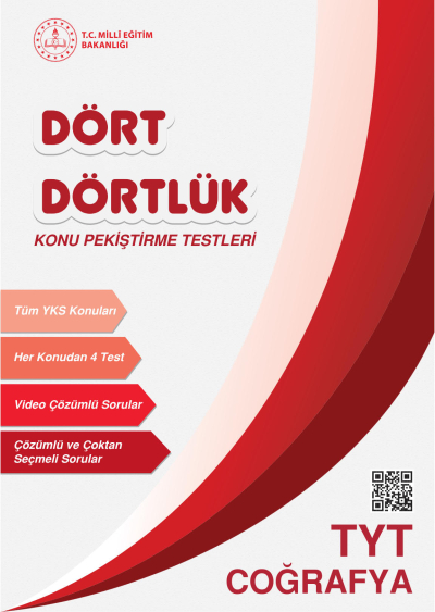 Dört Dörtlük Konu Pekiştirme Testleri TYT Coğrafya ANKA Fotokopi