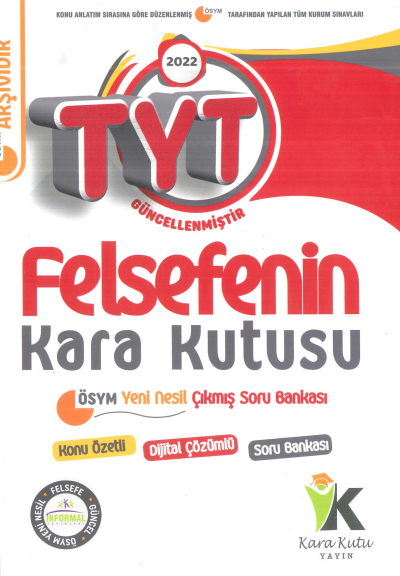 TYT FELSEFENİN KARA KUTUSU SORU BANKASI ANKA Fotokopi