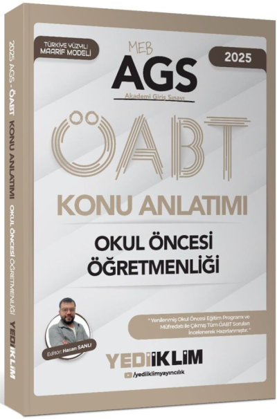 2025 MEB-AGS ÖABT Okul Öncesi Öğretmenliği Konu Anlatımı Yediiklim Yayınları ANKA Fotokopi