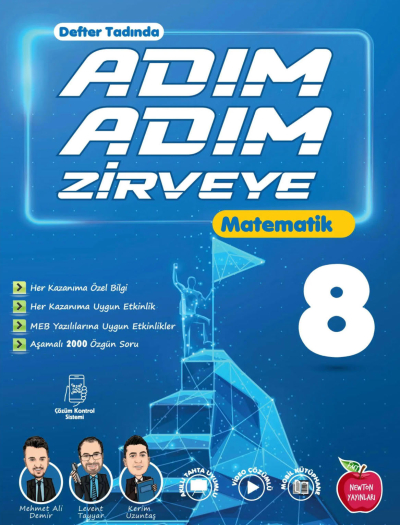 8. Sınıf Matematik Adım Adım Zirveye Soru Bankası Newton Yayınları ANKA Fotokopi