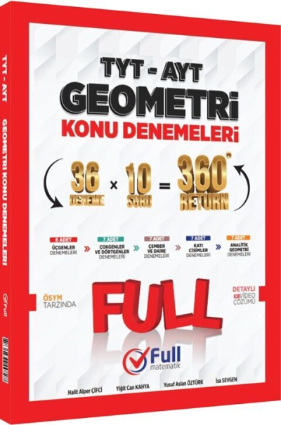 TYT AYT Geometri Konu Denemeleri Full Matematik Yayınları ANKA Fotokopi