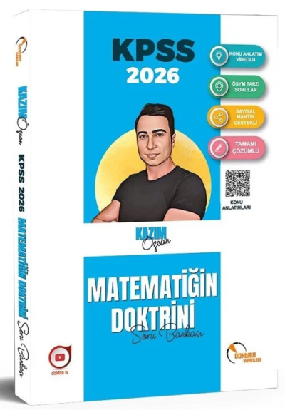 Doktrin 2026 KPSS Matematik Doktrini Soru Bankası Çözümlü - Kazım Özcan Doktrin Yayınları ANKA Fotokopi