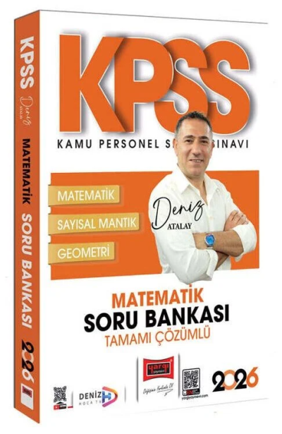 2026 KPSS Genel Yetenek Tamamı Çözümlü Matematik Soru Bankası (Deniz Atalay) Yargı Yayınları ANKA Fotokopi