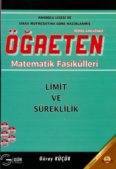 TYT-AYT ÖĞRETEN MATEMATİK LİMİT VE SÜREKLİLİK KONU ANLATIMLI ANKA Fotokopi