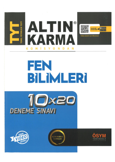 TYT Fen Bilimleri Tamamı Video Çözümlü 10x20 Deneme Sınavı ANKA Fotokopi