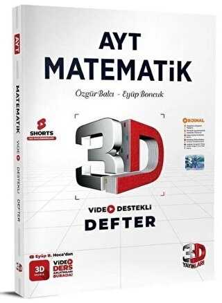 AYT Matematik Video Destekli Defter ANKA Fotokopi