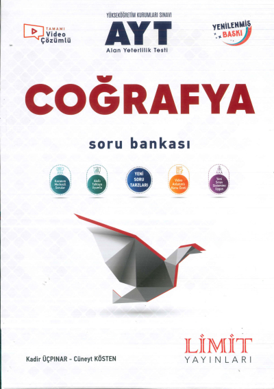 AYT Coğrafya Soru Bankası Limit Yayınları ANKA Fotokopi