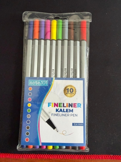 Note.101 Fineliner 10'lu Set ANKA Fotokopi