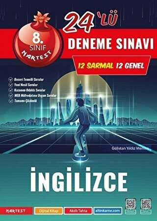 8. Sınıf İngilizce Mod 24 Deneme Nartest Yayınları ANKA Fotokopi