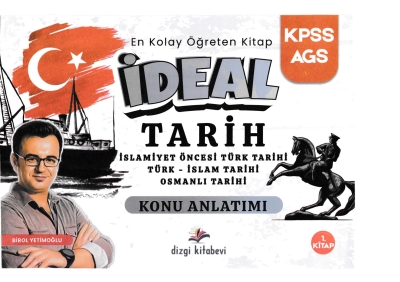 2026 KPSS MEB AGS İdeal Tarih Konu Anlatımı Birol Yetimoğlu 1. Cilt Dizgi Kitap