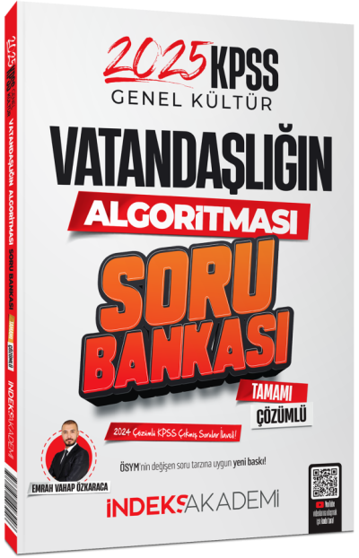 2025 KPSS Vatandaşlık Vatandaşlığın Algoritması Soru Bankası Çözümlü İndeks Akademi Yayıncılık İndeks Akademi ANKA Fotokopi