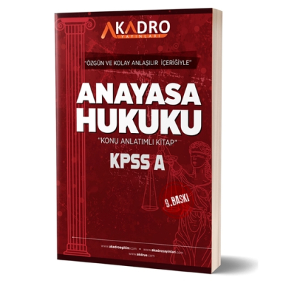 KPSS A Grubu Anayasa Hukuku Konu Anlatımlı A Kadro Yayınları 2024 ANKA Fotokopi