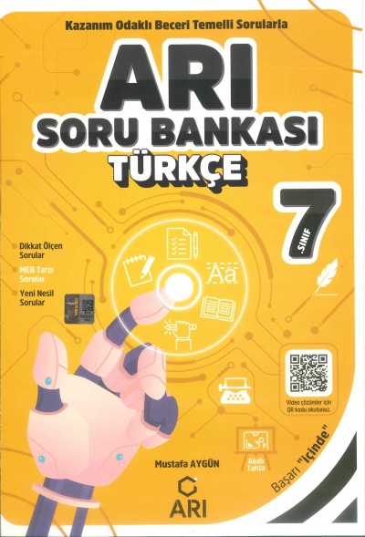 7. Sınıf Türkçe Arı Soru Bankası Arı Yayınları ANKA Fotokopi