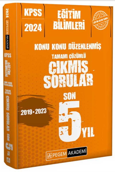2024 KPSS Eğitim Bilimleri Konu Konu Düzenlenmiş Tamamı Çözümlü Çıkmış Sorular Son 5 Sınav ANKA Fotokopi