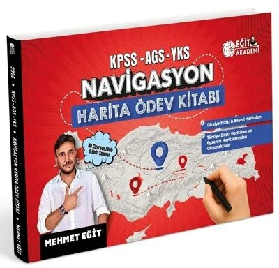 2026 KPSS-AGS-YKS Navigasyon Harita Ödev Kitabı Eğit Akademi ANKA Fotokopi