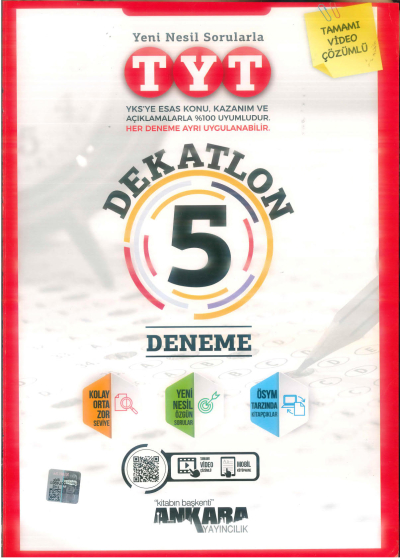 TYT DEKATLON 5 DENEME ANKA Fotokopi
