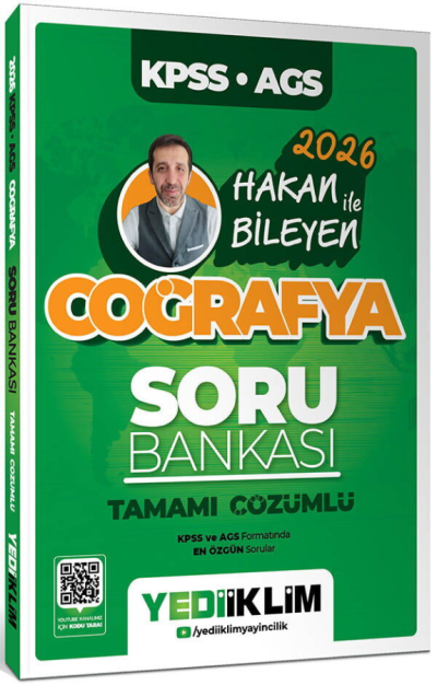 2026 KPSS AGS Coğrafya Tamamı Çözümlü Soru Bankası-Hakan Bileyen Yediiklim Yayınları ANKA Fotokopi