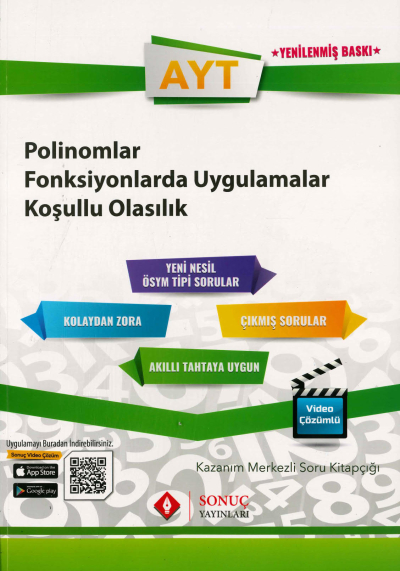AYT POLİNOMLAR FONKSİYONLARDA UYGULAMALAR KOŞULLU OLASILIK SORU KİTAPÇIĞI ANKA Fotokopi