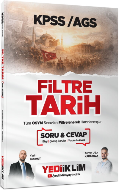 2026 KPSS MEB-AGS Filtre Tarih Soru Cevap Yediiklim Yayınları ANKA Fotokopi