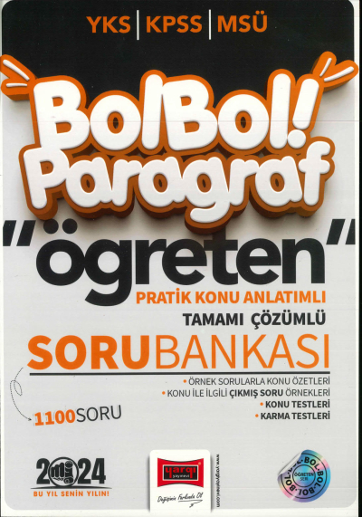 BOL BOL PARAGRAF ÖĞRETEN PRATİK KONU ANLATIMLI TAMAMI ÇÖZÜMLÜ SORU BANKASI ANKA Fotokopi