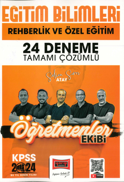REHBERLİK VE ÖZEL EĞİTİM 24 DENEME TAMAMI ÇÖZÜMLÜ (ÖĞRETMENLER EKİBİ) ANKA Fotokopi