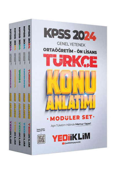 Ortaöğretim-Önlisans Türkçe Konu Anlatımlı Modüler Set